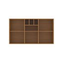 Ver imagem 5 de Armário Aéreo de Cozinha 120cm com 2 Portas Domus Espresso Móveis Nogal/Branco