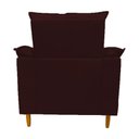 Ver imagem 5 de Poltrona Amamentação marsala suede Com Puff Cadeira Para Leitura Descanso