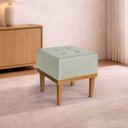 Ver imagem 1 de Puff Quadrado mm-33 Banqueta Espuma Acquablock Bege Estofados Martins