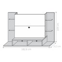 Ver imagem 2 de Painel para TV Scala Nobre Off White Nature