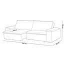 Ver imagem 2 de Sofá 3 Lugares Retrátil Reclinável para Sala 245cm Malfati F04 Veludo Azul - Lyam Decor