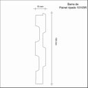 Ver imagem 3 de Painel Ripado em Placa 10,5x270cm (0,28m²) MDF Branco/Decapê Provence Moldufama