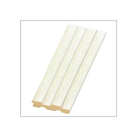 Painel Ripado em Placa 10,5x270cm (0,28m²) MDF Branco/Decapê Provence Moldufama