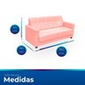 Sofá + 2 Poltrona para Sala de Estar Moderno Confortável Veneza Suede - 7