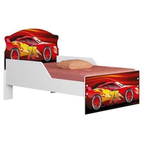 Mini Cama MDF 153x79 cm Vermelho Decmade