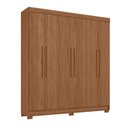 Ver imagem 3 de Guarda-Roupa 06 Portas 2 Gavetas MDP Toledo Marrom/Jatoba