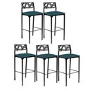 Ver imagem 1 de Kit 5 banquetas Eliza Gourmet Azul turquesa-Gat Magaine