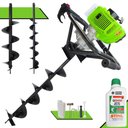 Ver imagem 5 de Trado Motorizado Menegotti Mps52 À Gasolina 1,8hp + Brocas 80x10 80x15 80x20 + Óleo Stihl