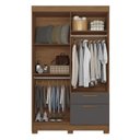 Ver imagem 3 de Guarda-roupa Londrina 4 Portas 2 Gavetas com Espelho Mdp Londrina