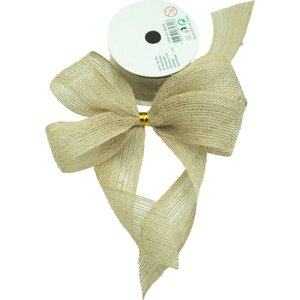 Kit 6 Fita Fibra de Juta Poliéster Sintética Decorativa 4cm