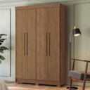 Ver imagem 3 de Guarda-Roupa 4 Portas 2 Gavetas com Espelho Sarandi Marrom/Jatoba