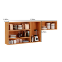 Ver imagem 4 de Armário de Cozinha 3 Portas com Nicho e  Basculante 190cm Vegas Itatiaia 