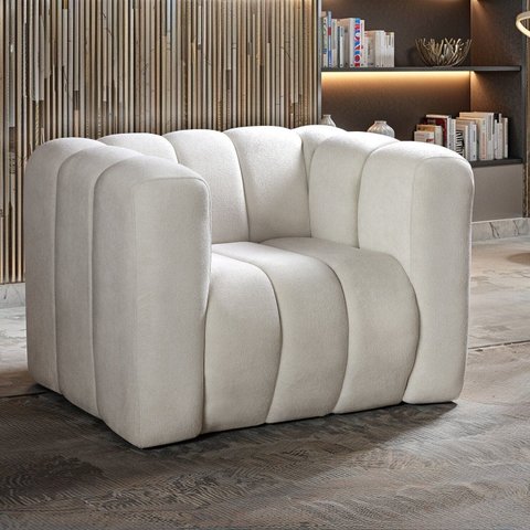 Poltrona Mona Decorativa Retrô Moderna Sala de Estar