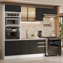Ver imagem 1 de Armário de Cozinha Completa 270 cm Branco/Preto Glamy Madesa 18
