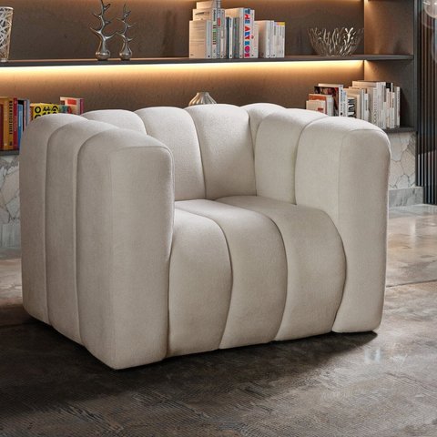 Poltrona Mona Decorativa Retrô Moderna Sala de Estar