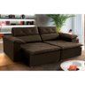 Sofá 3 Lugares Isabela Retrátil Reclinável 210cm Pillow Top Cor:marrom - 3