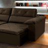 Sofá 3 Lugares Isabela Retrátil Reclinável 210cm Pillow Top Cor:marrom - 2
