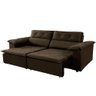 Sofá 3 Lugares Isabela Retrátil Reclinável 210cm Pillow Top Cor:marrom - 1