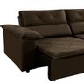 Sofá 3 Lugares Isabela Retrátil Reclinável 210cm Pillow Top Cor:marrom - 4