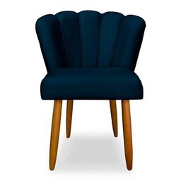 Cadeira de Jantar Pétala Estofada Pés Palito Suede - 2