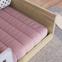 Ver imagem 3 de Cama Montessoriana de Solteiro Linha Affetto com Colchão Incluso Branco/Aveiro Oak