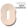 Saboneteira Porta Sabonete Banheiro Oval 11cm em Cimento - Cinza - 4