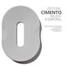 Saboneteira Porta Sabonete Banheiro Oval 11cm em Cimento - Cinza - 3