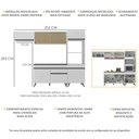 Ver imagem 4 de Armário de Cozinha Compacta 4 peças MP3691.964 Veneza Branco
