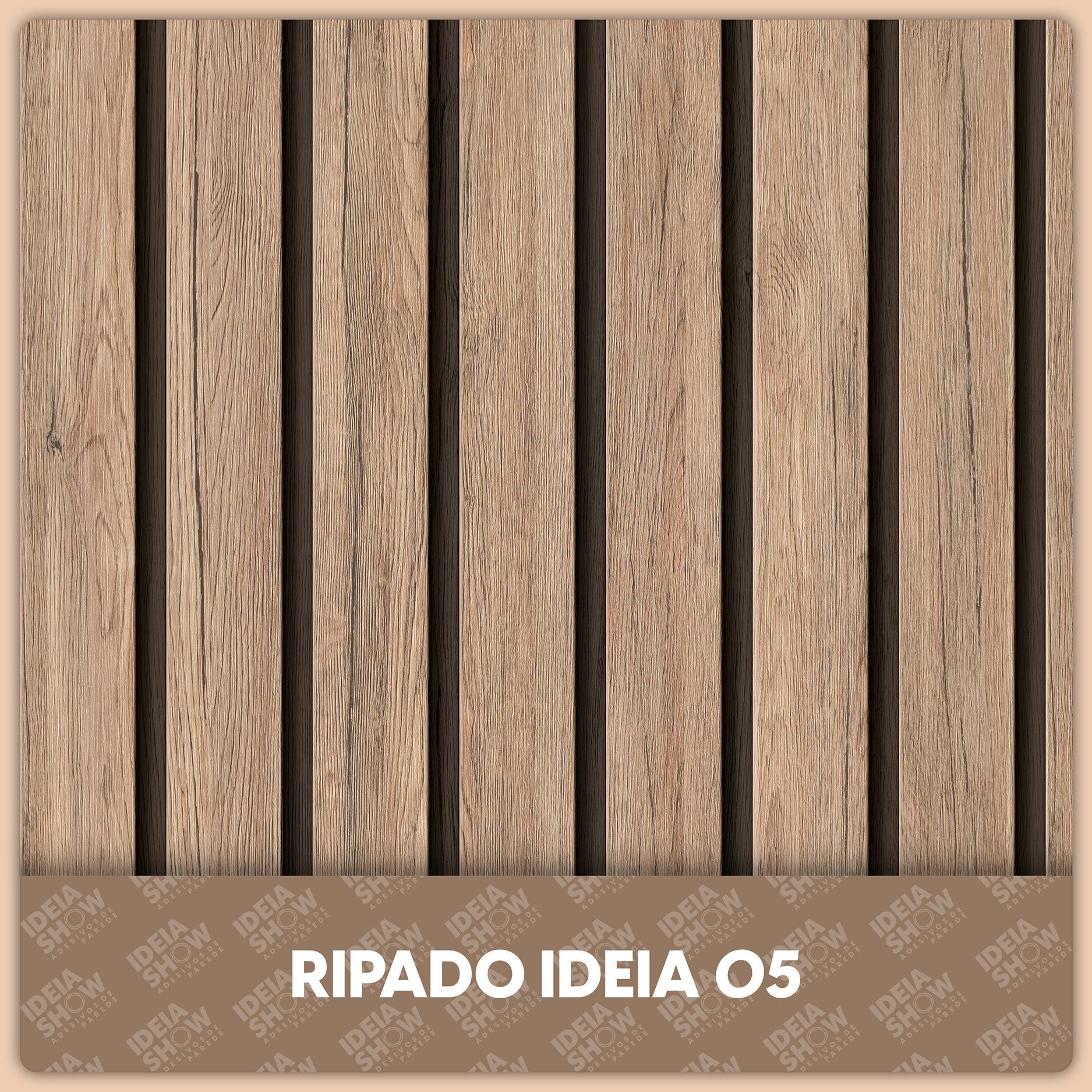 Adesivo De Parede Decorativo Ripado Claro Lavável Moderno 3M - 3