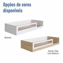 Ver mais imagens de Cama Montessoriana de Solteiro Linha Affetto com Colchão Incluso Branco
