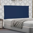 Ver imagem 2 de Cabeceira Painel Casal 1,40m Veneza Suede - Pallazio - Azul Marinho
