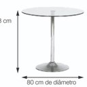 Ver imagem 2 de Mesa para Sala de Jantar Tampo de Vidro Apollo