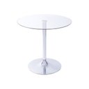 Ver imagem 1 de Mesa para Sala de Jantar Tampo de Vidro Apollo Transparente/Cromo
