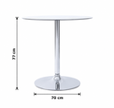 Ver imagem 3 de Mesa para Sala de Jantar Tampo de Vidro Apollo Transparente/Cromo