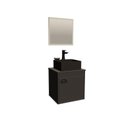 Ver imagem 3 de Gabinete para Banheiro com Cuba 40cm Prata/Preto