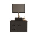 Ver imagem 4 de Gabinete para Banheiro com Cuba 63cm em MDF Preto