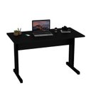 Ver imagem 2 de Mesa de Escritório Escrivaninha com Pé Metal 120cm Preto