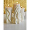 Ver imagem 2 de Velas Decorativas Cilíndricas Curve Candles - 3 Tamanhos Ramim Aromas Vela Decorativa