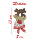 Ver imagem 2 de Enfeite Pendente Para Árvore De Natal Rena 13cm 18 Unidades