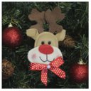 Ver imagem 1 de Enfeite Pendente Para Árvore De Natal Rena 13cm 18 Unidades