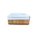 Ver imagem 1 de Cesta Retangular Bambu 27x17x11 Mundiart