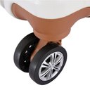 Ver imagem 2 de Mala de Viagem Abs Grande Rígida Bege e Rodas Giro 360