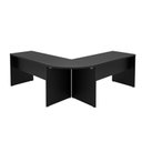 Ver mais imagens de Mesa Escrivaninha em L Canto Arredondado 140cm Preto