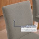 Ver imagem 6 de Conjunto de Mesa de Jantar 6 Lugares 180x90cm MDF Diana Espanha Cinamomo Cinza