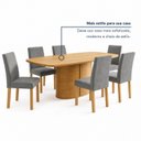Ver mais imagens de Conjunto de Mesa de Jantar 6 Lugares 180x90cm MDF Diana Espanha Cinamomo Cinza