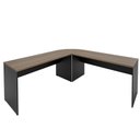 Ver mais imagens de Mesa Escrivaninha em L Canto Arredondado 140x60cm