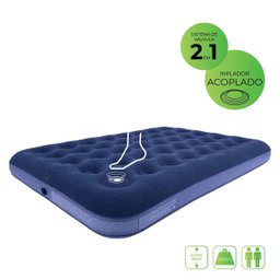 Colchão Inflável Casal com Inflador Acoplado Multiuso O2flow - 2