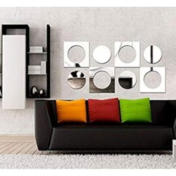 Espelho Decorativo Quadrados Bolas Quarto Sala Escritório - 2