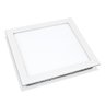 LUMINARIA EMBUTIR QUADRADA BRANCA FLAT LED 18W 3000K - 1