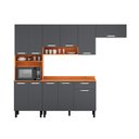 Ver imagem 3 de Cozinha Compacta 4 Peças 11 Portas 1 Gaveta com Paneleiro para Forno Vegas Itatiaia